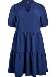 Kort kjole med A-facon, Bl&aring;