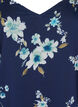 Festkjole i chiffon med lange &aelig;rmer, Bl&aring;, Packshot image number 2