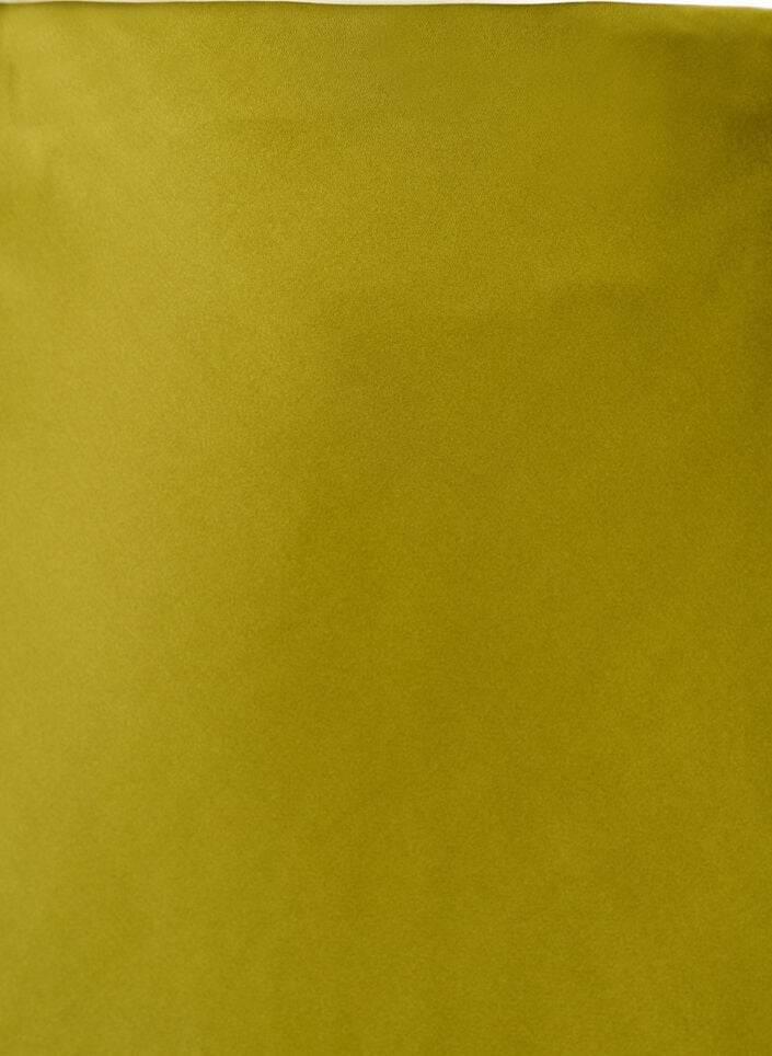 Satin midi-nederdel, Gr&oslash;n, Packshot