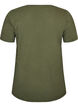 Ensfarvet basis t-shirt i bomuld, Gr&oslash;n, Packshot image number 1
