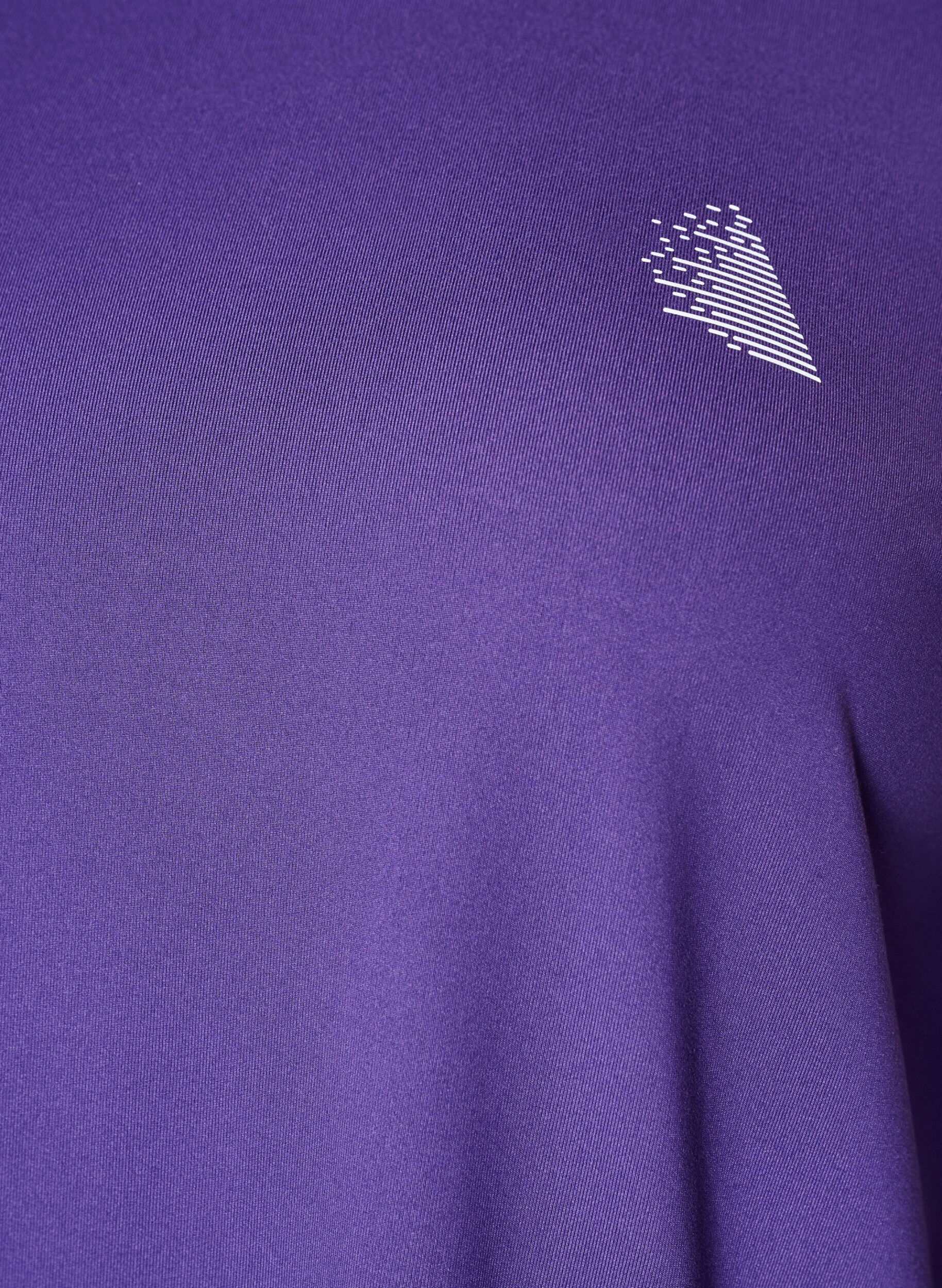 ZizziTr&aelig;ningsbluse med 3/4 &aelig;rmer, Lilla, Packshot image number 2