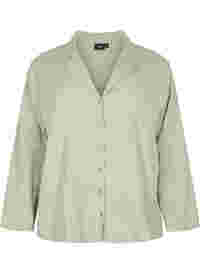 Bomuldsskjorte med struktur