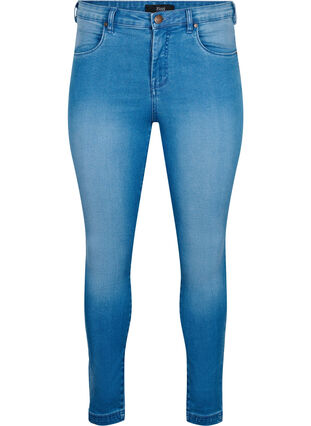 Super slim Amy jeans med høj talje, Light blue, Packshot image number 0