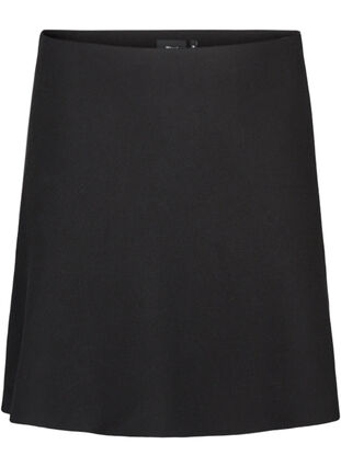 Kort nederdel med a-form , Black, Packshot image number 0