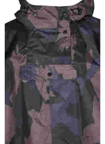 Regn poncho med camouflageprint, Camou Print, Packshot image number 2