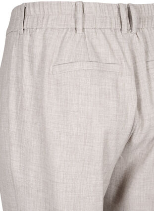 Melerede bukser med elastik og knaplukning, String, Packshot image number 3