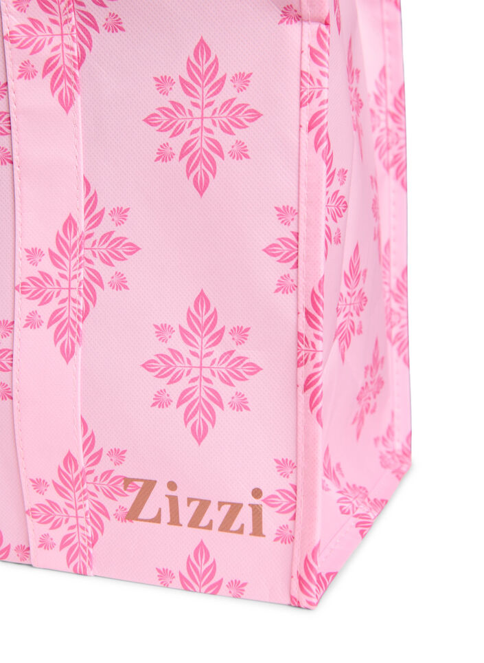 Shoppingbag med lynl&aring;s, Lyser&oslash;d, Packshot image number 2