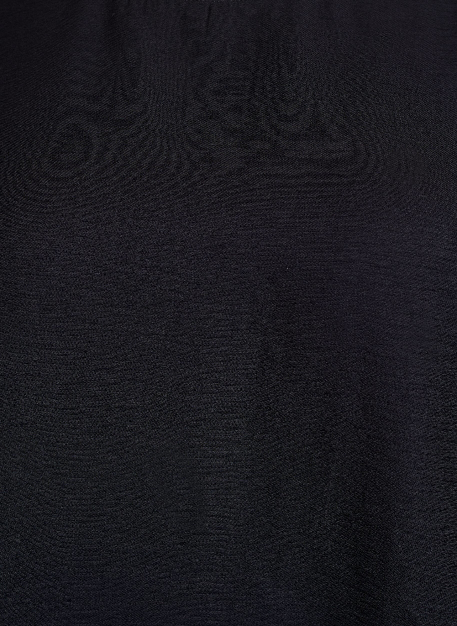 Zizzi Bluse med korte, vide &aelig;rmer, Sort, Packshot image number 2