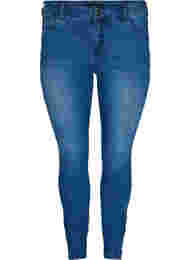 Super slim Amy jeans med sløjfe, Dark blue