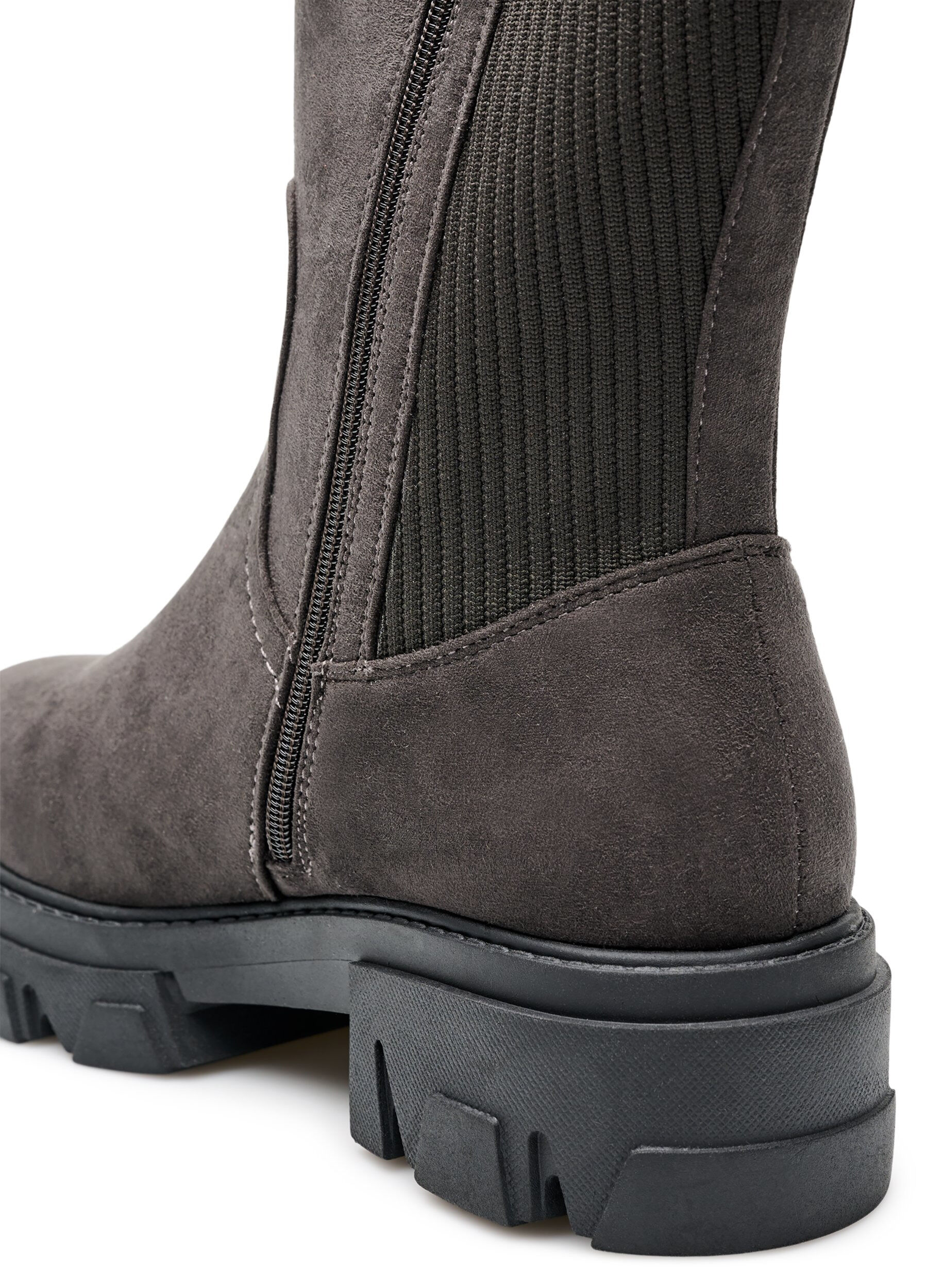 ZizziChunky st&oslash;vle i imiteret ruskind, Brun, Packshot image number 2