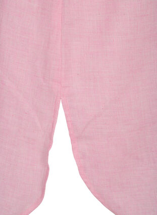 Lang skjorte med v-hals og brystlommer, Cameo Pink, Packshot image number 3