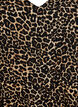 Midikjole med leopardprint og 3/4 &aelig;rmer, Brun, Packshot image number 2