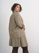 Nederdel med sm&aring;ternet m&oslash;nster og rhinsten, Brun, Model image number 2