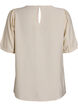 Viskosebluse med 1/2 &aelig;rmer, Beige, Packshot image number 1