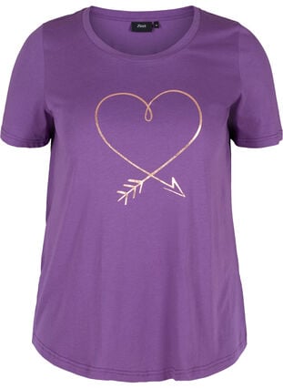 Kortærmet t-shirt med print, Majesty/R.G. Heart, Packshot image number 0