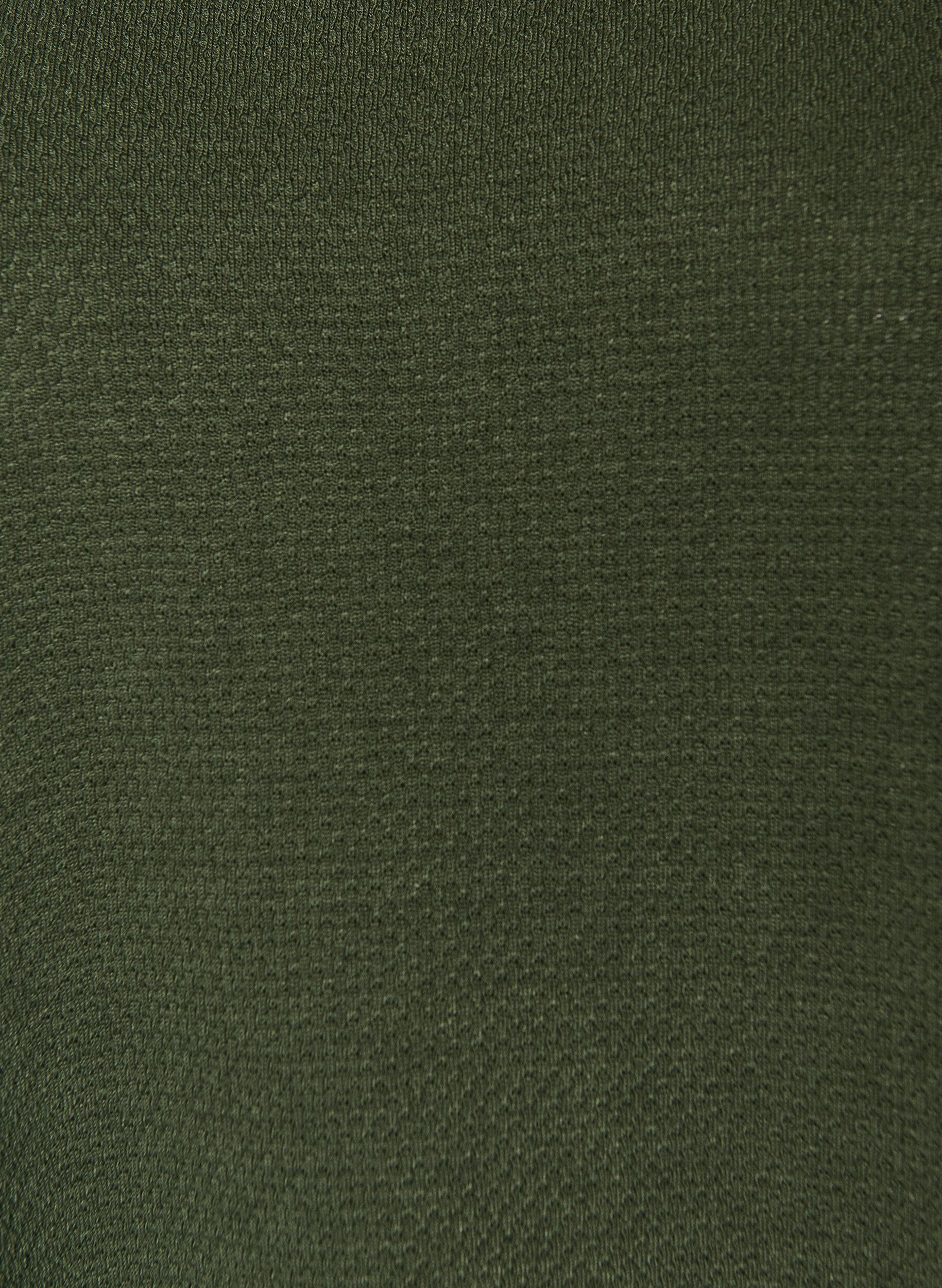 Zizzi Kort jersey kjole med struktur og rund hals, Gr&oslash;n, Packshot image number 2