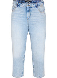 Cropped Vera jeans med nitter