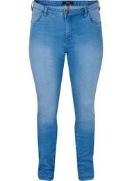 Slim fit Emily jeans med normal talje, Light blue, Packshot