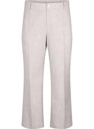 Melerede bukser med elastik og knaplukning, String, Packshot image number 0
