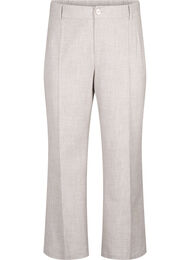 Melerede bukser med elastik og knaplukning, String, Packshot