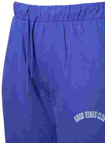 Sweatpants med cargolommer, Dazzling Blue, Packshot image number 2