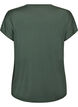 Ensfarvet tr&aelig;nings t-shirt, Gr&oslash;n, Packshot image number 1