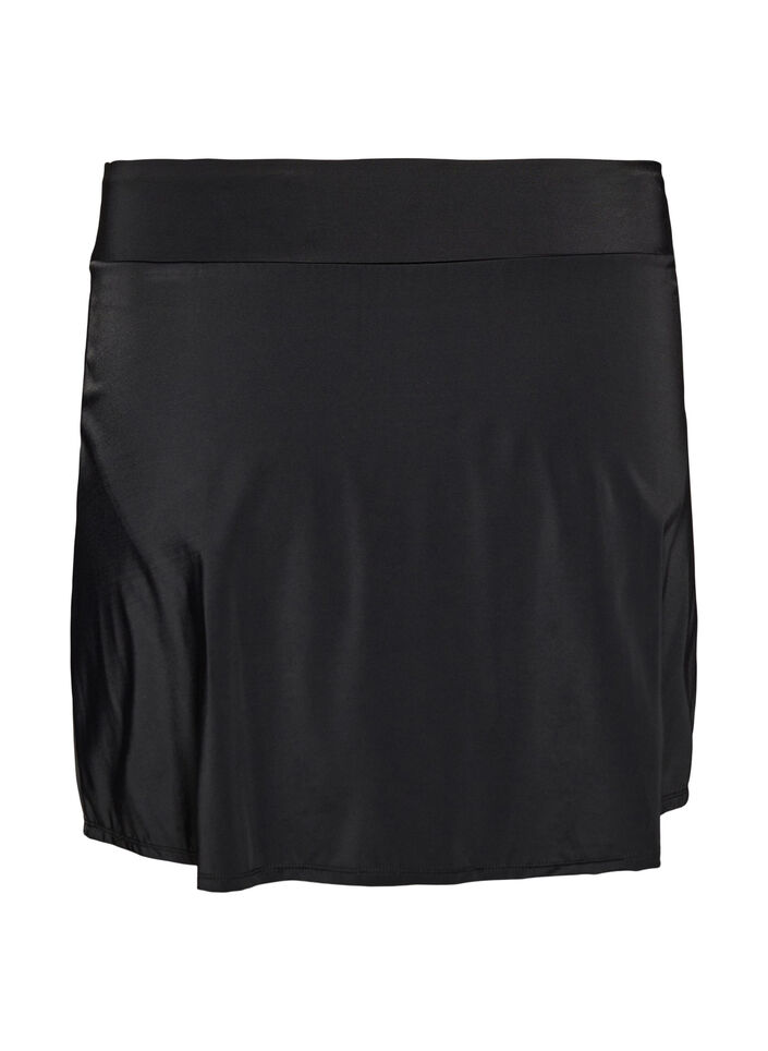 Bikininederdel med trusse og sl&aring;-om-effekt, Sort, Packshot image number 1