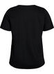 T-shirt med motiv, Sort, Packshot image number 1