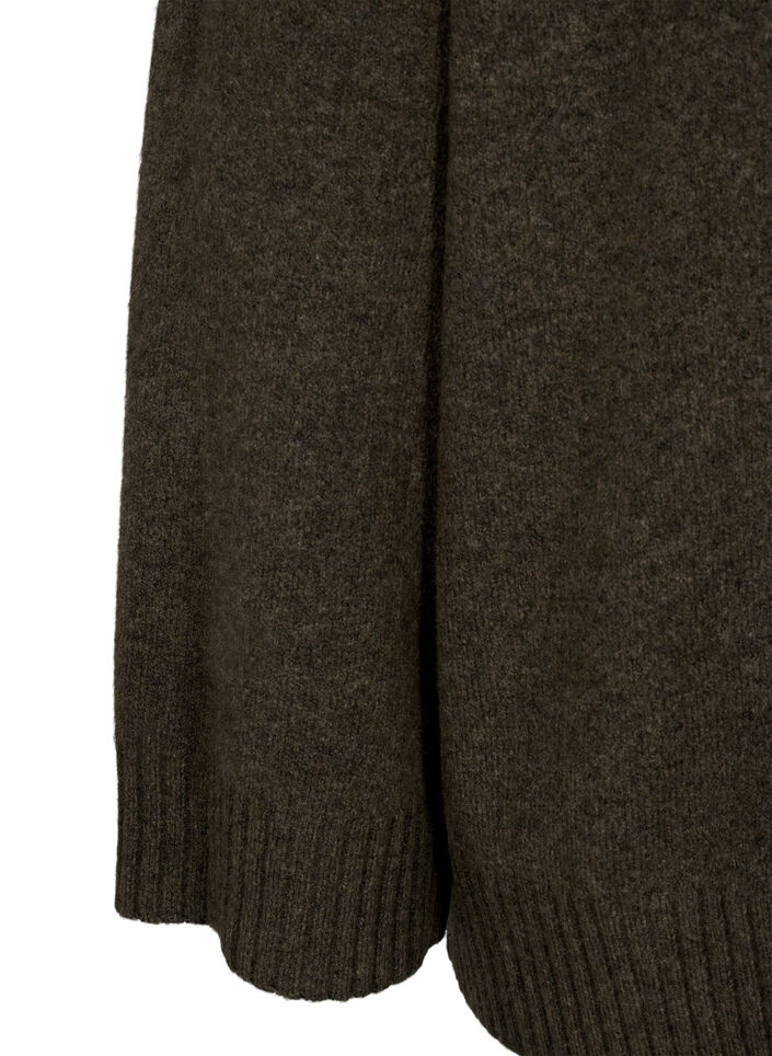 Strikbluse med rullekrave, Sea Turtle Mel., Packshot image number 3