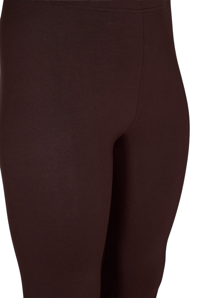 Basis leggings i viskose, Brun, Packshot image number 2