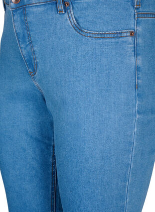 Slim fit Emily jeans med perler , Light Blue, Packshot image number 2