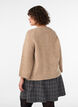 Cardigan i uldblanding med 3/4-&aelig;rmer, Beige, Model image number 2