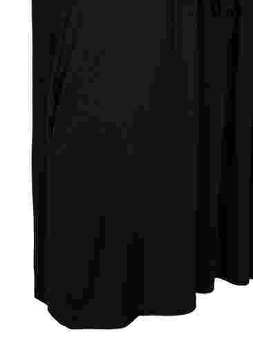 Kortærmet tunika i bomuld, Black, Packshot image number 3