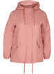 Kort jakke med hætte og lommer, Ash Rose, Packshot image number 0