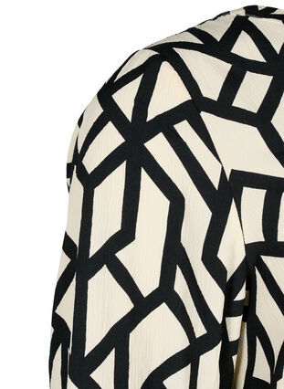 FLASH - Langærmet bluse med print, Birch Black Graphic, Packshot image number 2