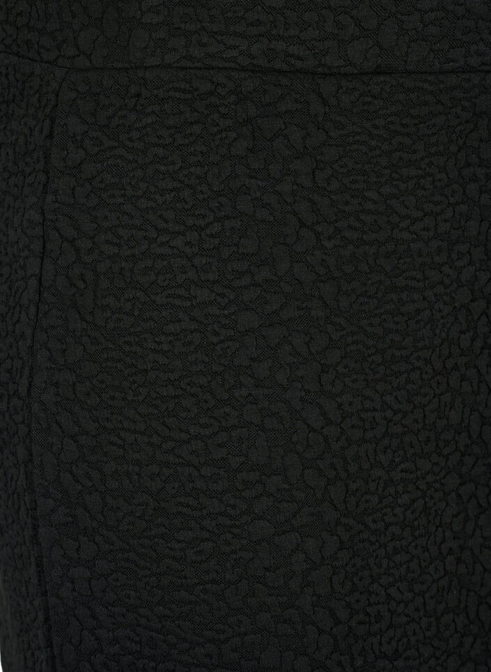 Kort nederdel med tekstur, Black, Packshot image number 2