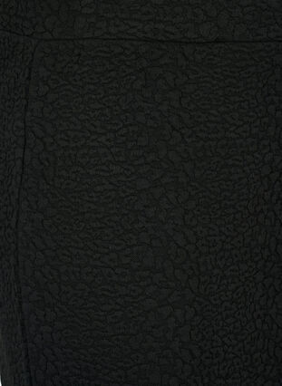 Kort nederdel med tekstur, Black, Packshot image number 2