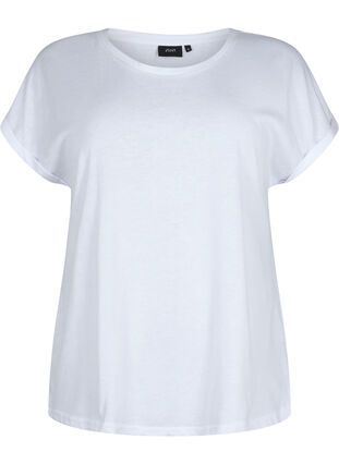 2-pak kortærmet t-shirts, Bright White / Black, Packshot image number 2