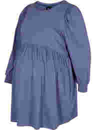 Graviditets tunika med pufærmer, Nightshadow Blue