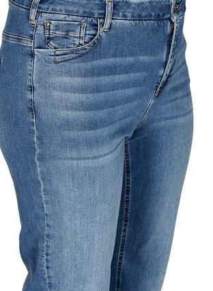Højtaljede regular fit Gemma jeans, Light blue denim, Packshot image number 2
