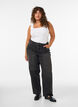 Kiana straight fit jeans med h&oslash;j talje, Sort, Model image number 0