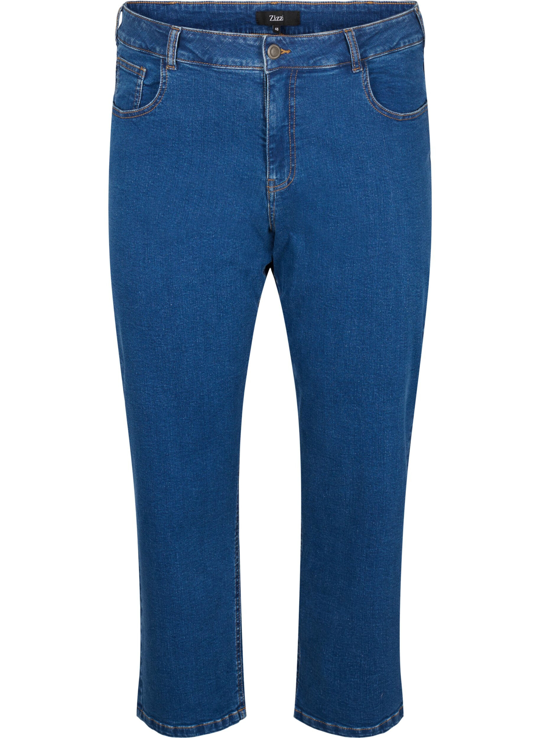 Cropped Vera jeans med straight fit