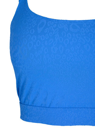 Bikini top med leostruktur, Palace Blue, Packshot image number 2