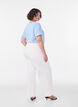 Ensfarvet basis t-shirt i bomuld, Bl&aring;, Model image number 2