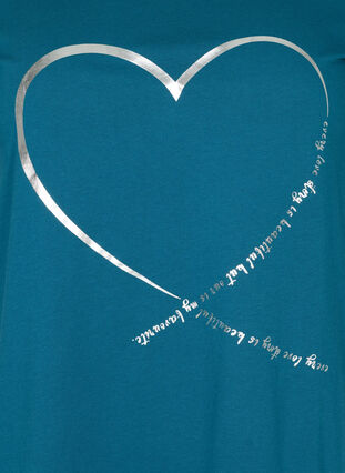 Kortærmet t-shirt med print, Blue Coral, Packshot image number 2