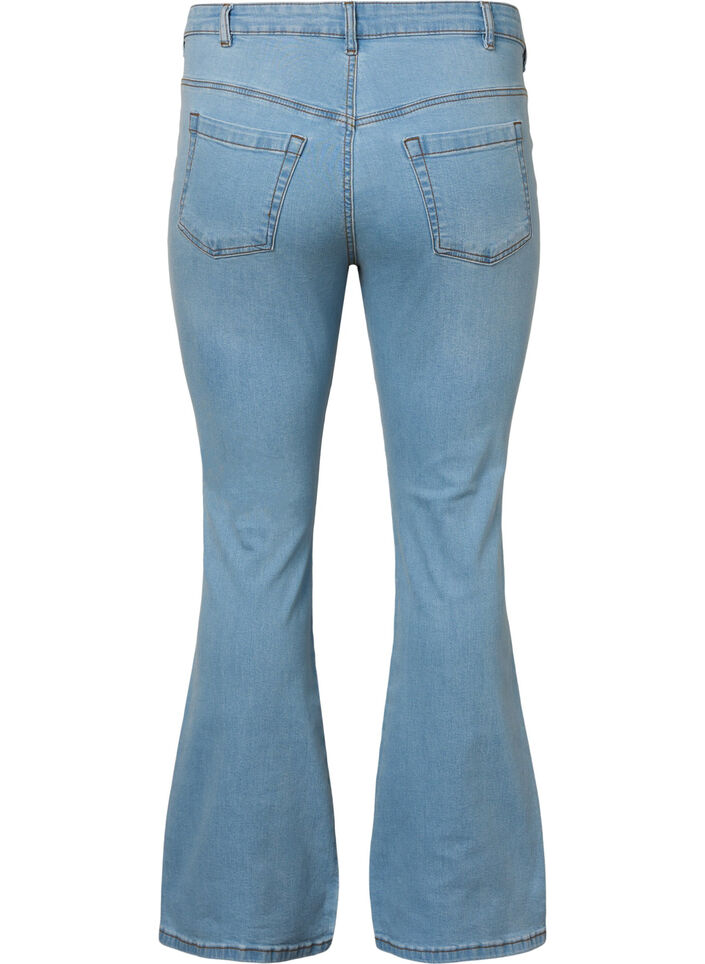 Ellen bootcut jeans med høj talje, Blå, Packshot image number 1