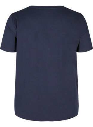 Kortærmet t-shirt i økologisk bomuld, Night Sky SEQUINS , Packshot image number 1