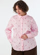 Skjorte med broderede blomster, Lyser&oslash;d, Model image number 0
