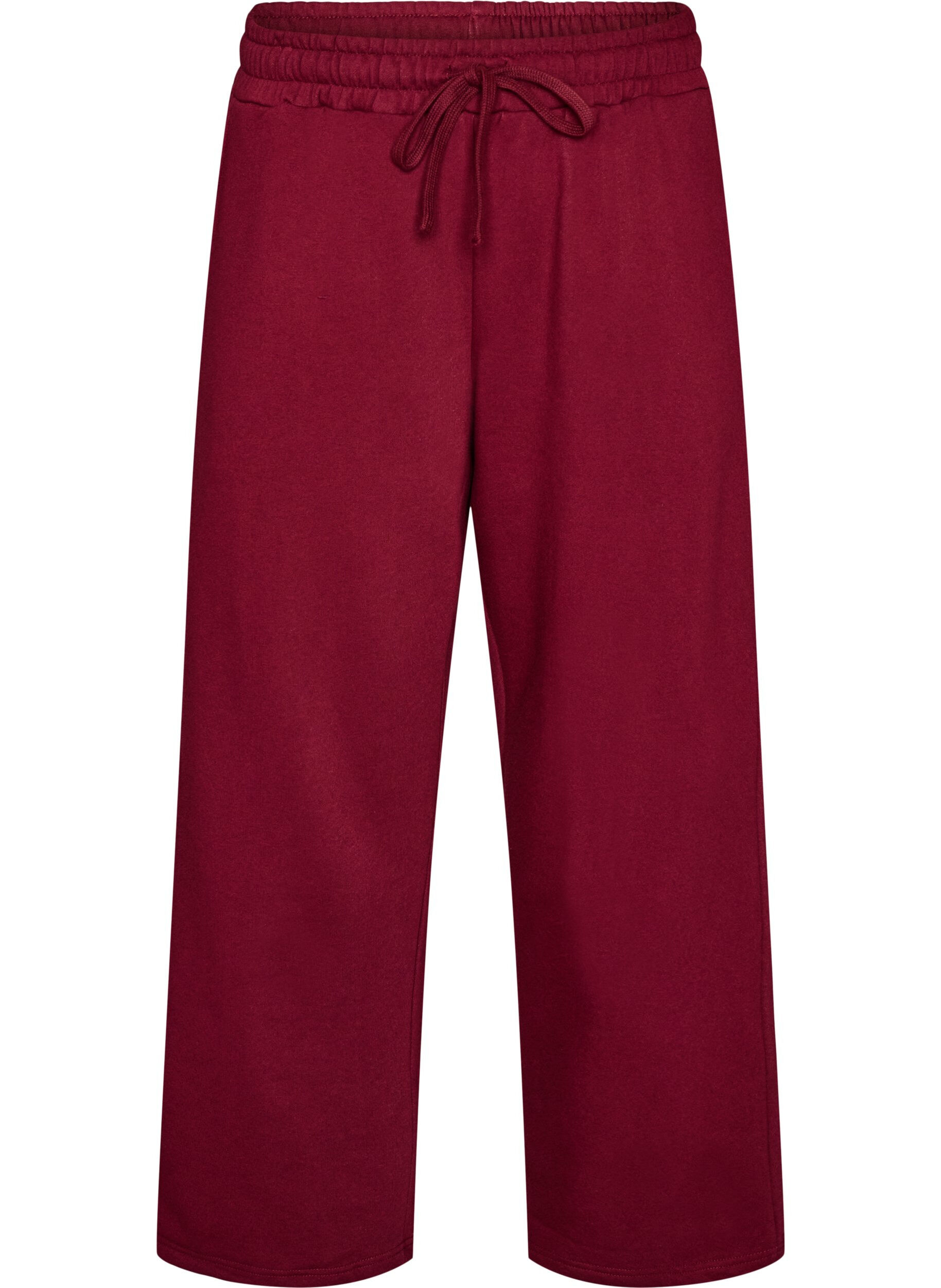 ZizziSweatpants med lommer, R&oslash;d, Packshot image number 0