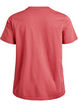 Basis t-shirt i bomuld med rund hals , R&oslash;d, Packshot image number 1